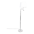 ByRydens - Lampada da terra LED ORLANDO 1xE27/5W/230V + LED/3W bianco/cromo lucido diam. 36 cm