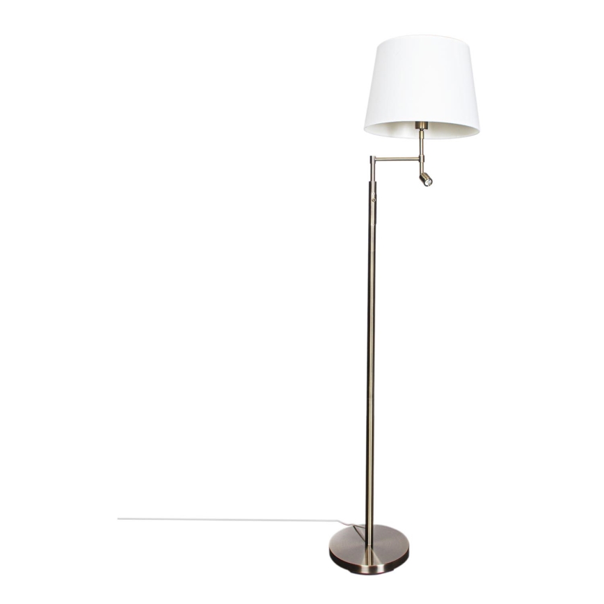 ByRydens - Lampada LED da terra ORLANDO 1xE27/5W/230V + LED/3W bianco/bronzo diametro 36 cm