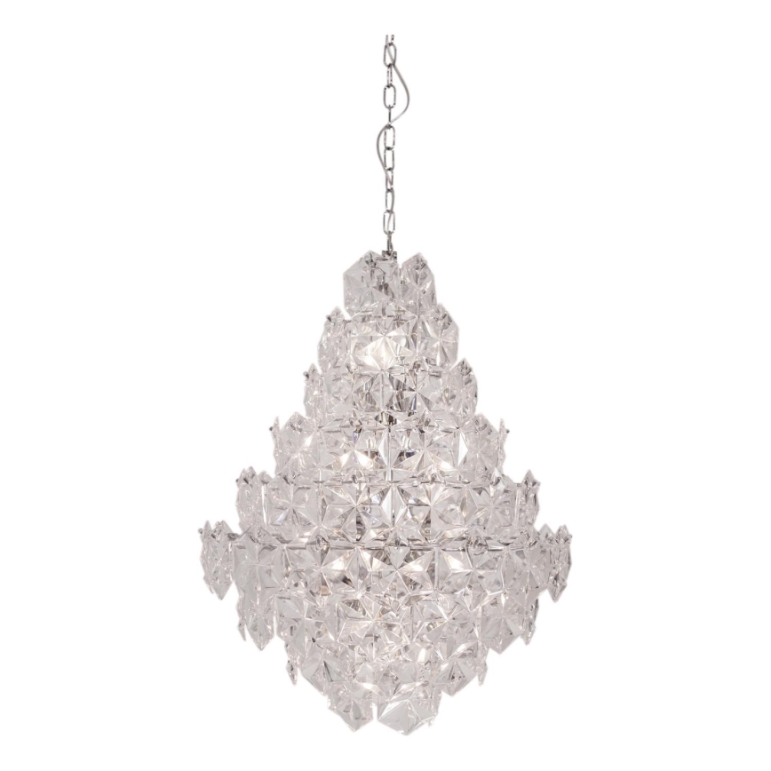 ByRydens - Lampadario a sospensione con catena MONARQUE GRANDE 11xE14/5W/230V limpido diametro 58 cm