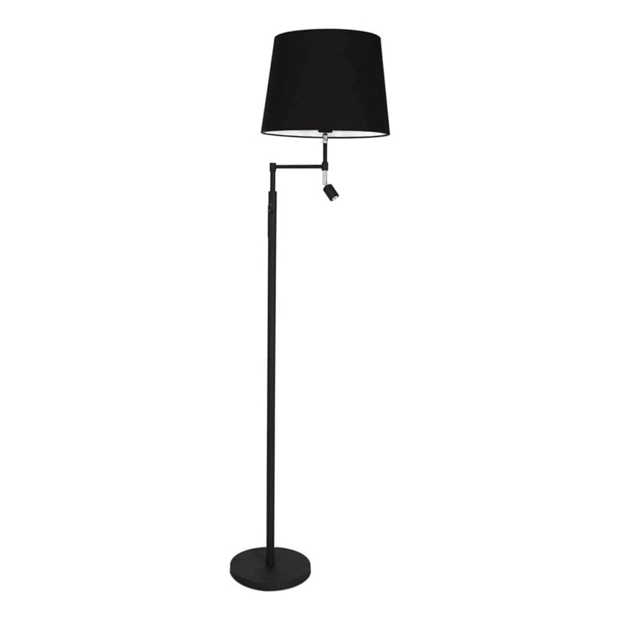 ByRydens - Piantana LED ORLANDO 1xE27/5W/230V + LED/3W nero diam. 36 cm
