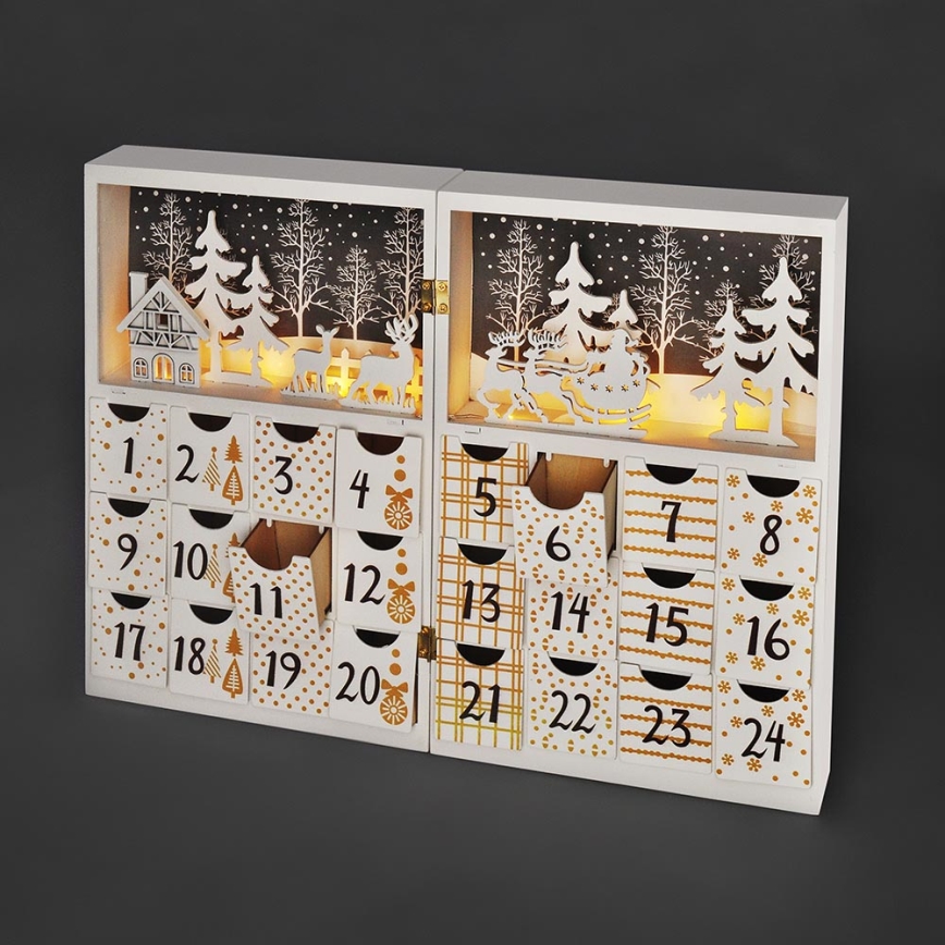 Calendario dell'Avvento a LED LED/2xAAA