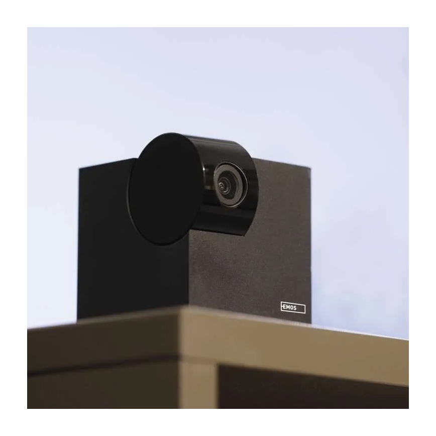 Telecamera interna intelligente orientabile con sensore di movimento GoSmart 5V Wi-Fi Tuya nera