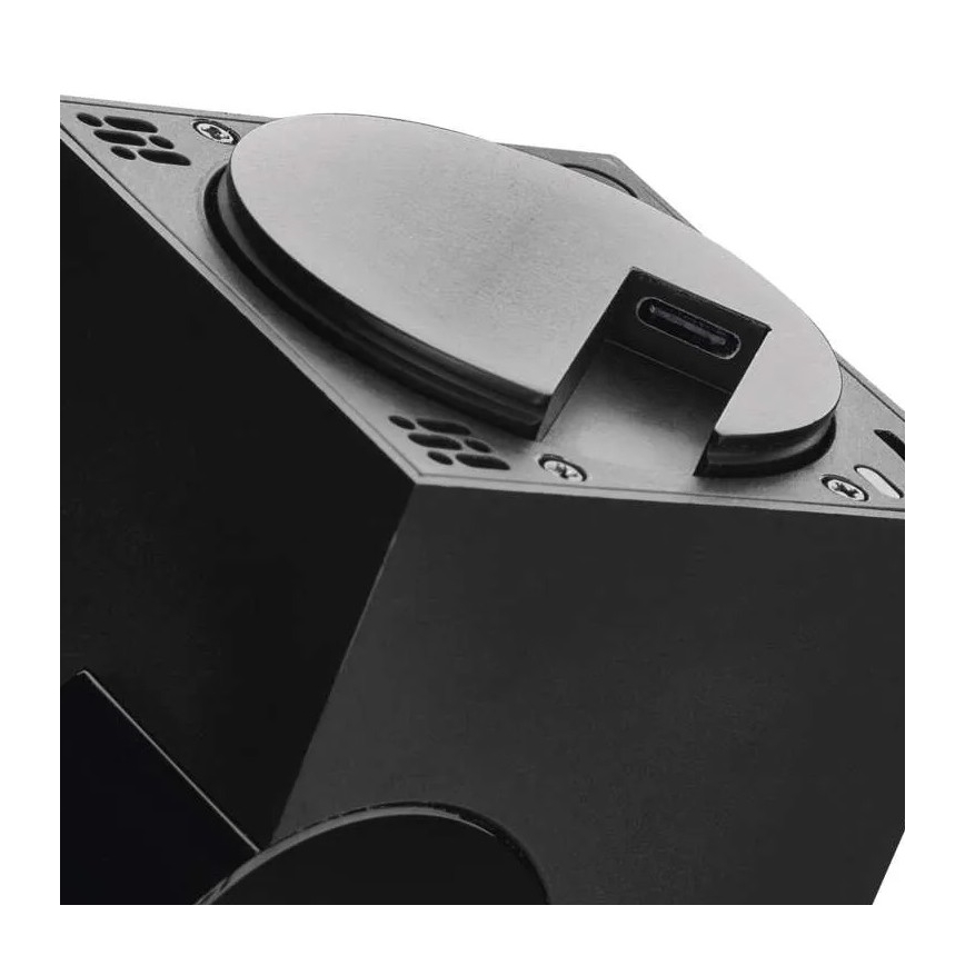 Telecamera interna intelligente orientabile con sensore di movimento GoSmart 5V Wi-Fi Tuya nera