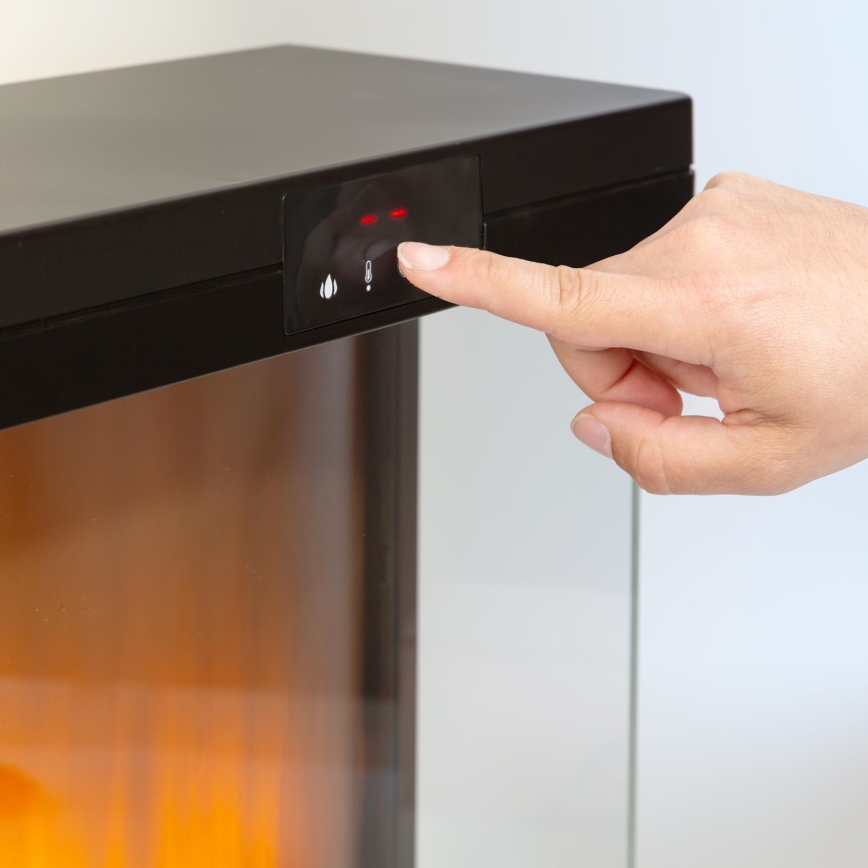 Camino elettrico LED con riscaldamento 2000W/230V + telecomando