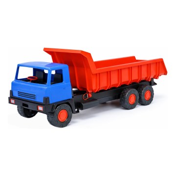 Camion con cassone 75 cm blu/rosso