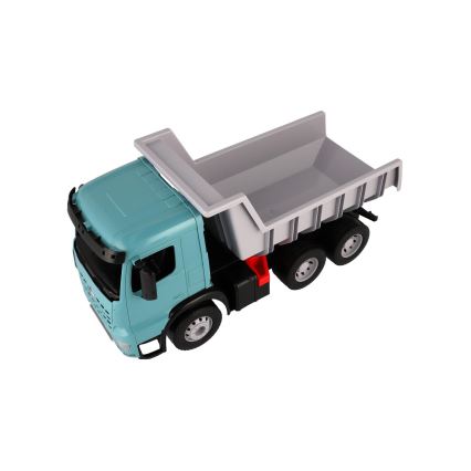 Camion ribaltabile Mercedes GIGA TRUCKS 65 cm blu/grigio