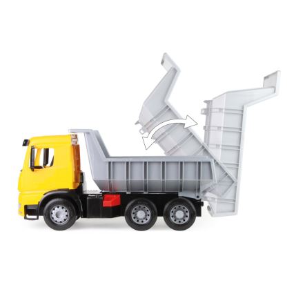 Camion ribaltabile Mercedes GIGA TRUCKS 65 cm, giallo/grigio