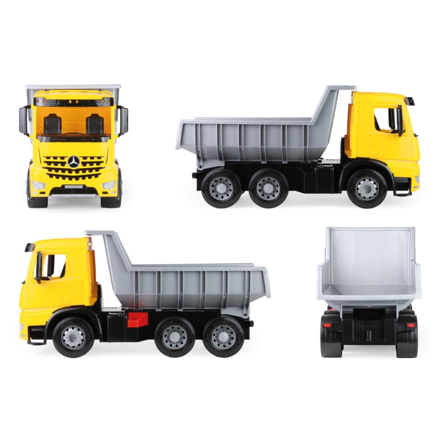 Camion ribaltabile Mercedes GIGA TRUCKS 65 cm, giallo/grigio