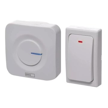 Campanello presa wireless 230V IP44 bianco