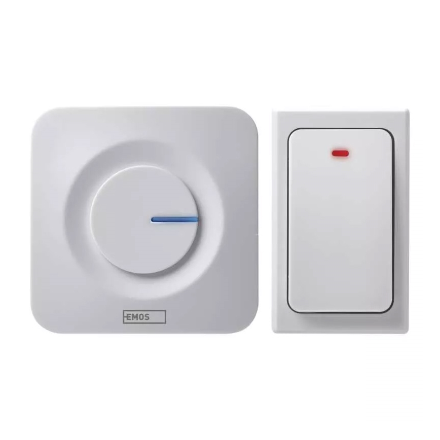 Campanello presa wireless 230V IP44 bianco