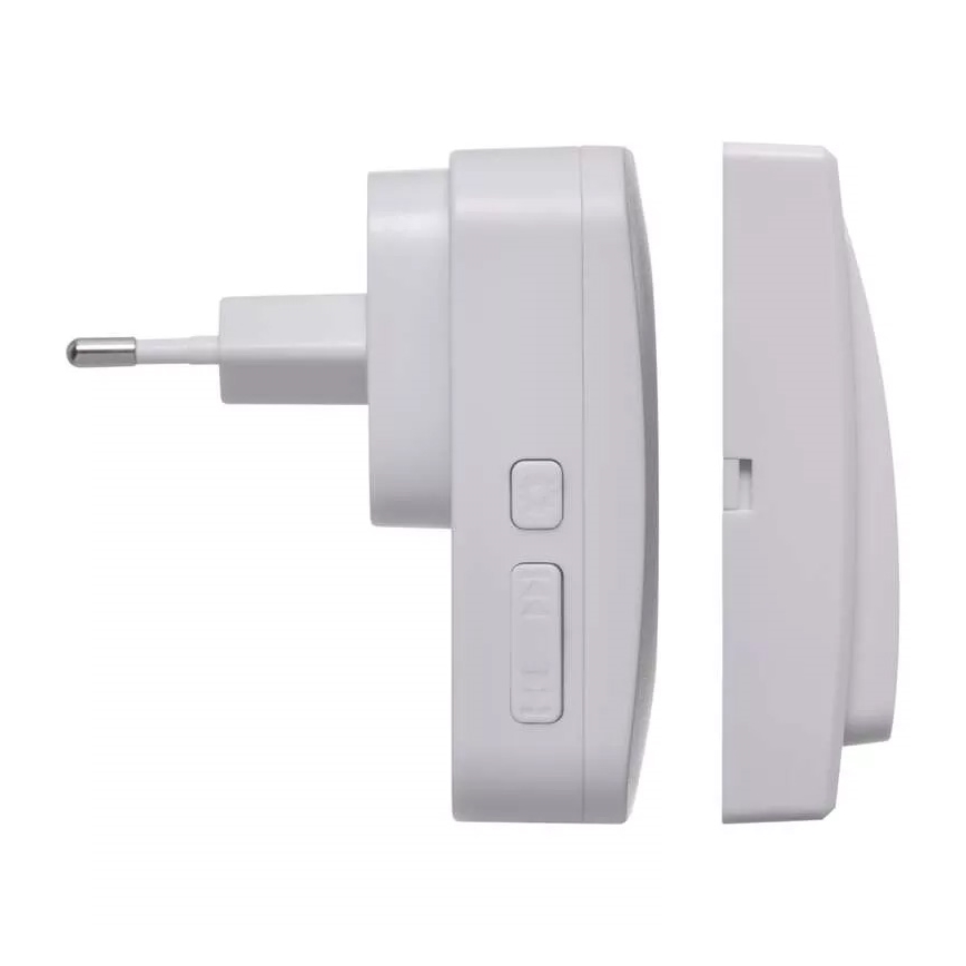 Campanello presa wireless 230V IP44 bianco