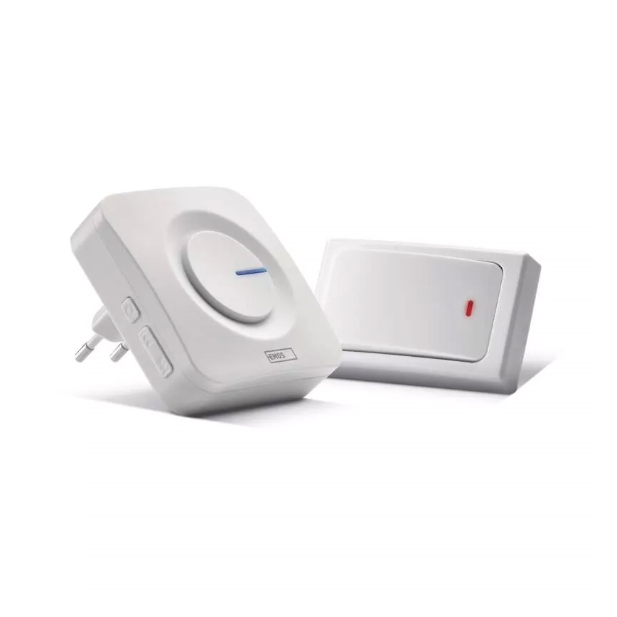 Campanello presa wireless 230V IP44 bianco
