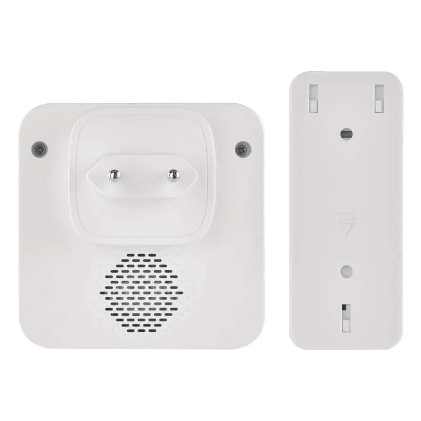 Campanello senza fili da presa GoSmart 230V + 1xCR2032 bianco Wi-Fi