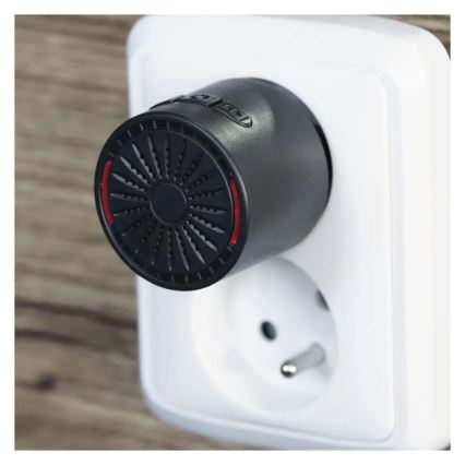 Campanello senza fili da spina 230V + 1x CR2032, nero