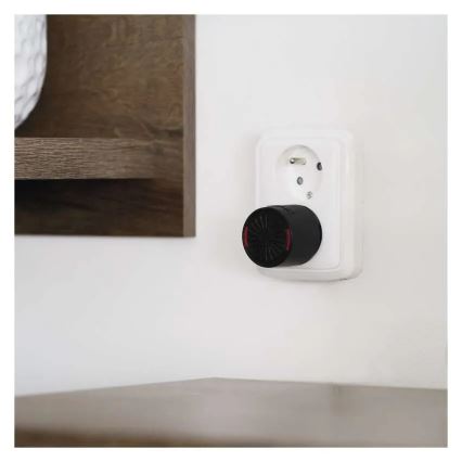 Campanello senza fili da spina 230V + 1x CR2032, nero