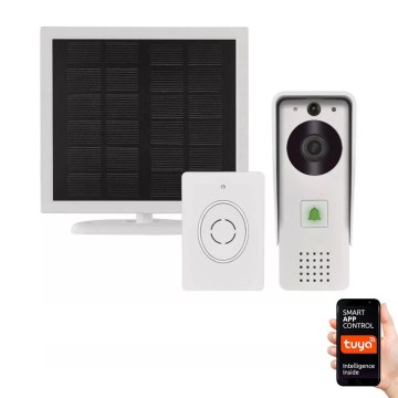 Campanello video wireless con pannello solare GoSmart 4400 mAh 3xAA IP44 Wi-Fi Tuya
