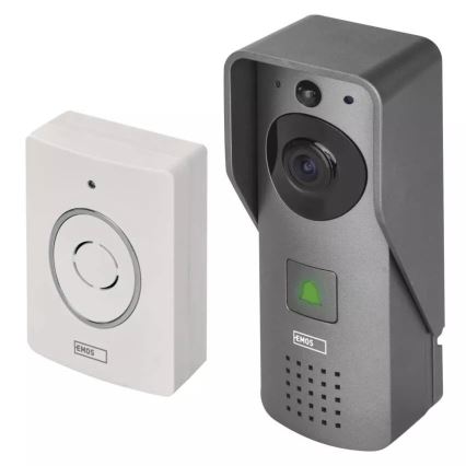 Campanello video wireless con sensore di movimento GoSmart 12V/3xAA IP44 Wi-Fi Tuya