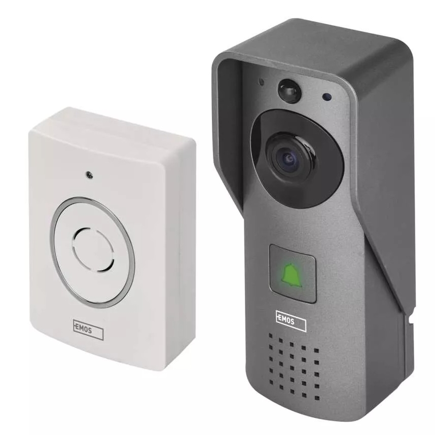 Campanello video wireless con sensore di movimento GoSmart 12V/3xAA IP44 Wi-Fi Tuya