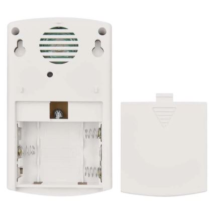 Campanello wireless 3xAA/1xCR2032 IP44 bianco/argento