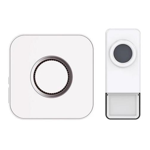 Campanello wireless 3xAAA/1xA23 IP55 bianco