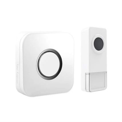 Campanello wireless 3xAAA/1xA23 IP55 bianco