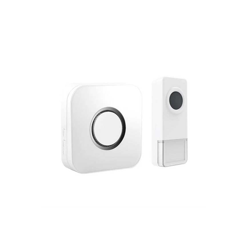 Campanello wireless 3xAAA/1xA23 IP55 bianco