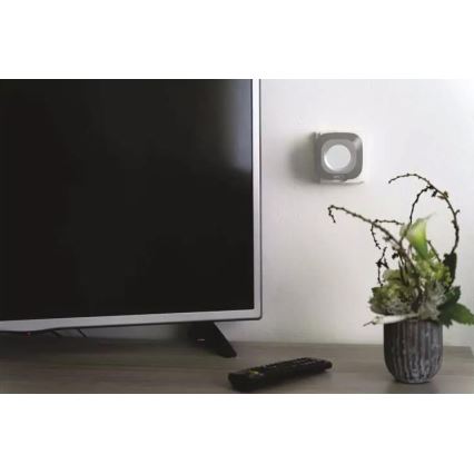 Campanello wireless con spina integrata 230V + 1xCR2032 IP44 grigio