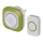 Campanello wireless con spina integrata 230V + 1xCR2032 IP44 verde