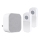 Campanello wireless con spina integrata 230V + 2x bottone 2xCR2032 IP44 bianco