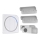 Campanello wireless con spina integrata 230V + 2x bottone 2xCR2032 IP56 bianco