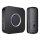 Campanello wireless con spina integrata kinetic 230V nero