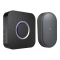 Campanello wireless da presa, a energia cinetica, 230 V, nero