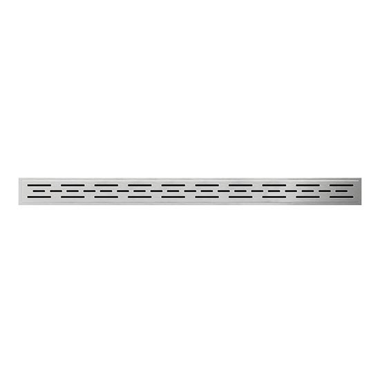 Canale di scarico 100 cm in acciaio inox/argento