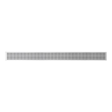 Canalina di scarico 69,5 x 2,3 cm, acciaio inox/argento