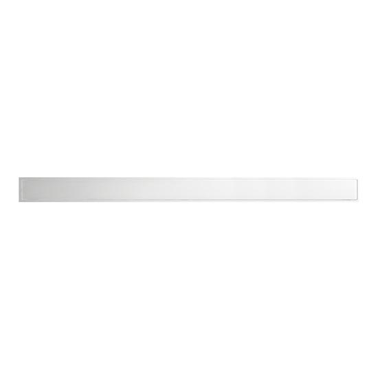 Canalina di scarico 99,5x2,3 cm in acciaio inox/argento