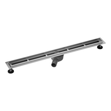 Canalina di scarico per doccia 105x7,6 cm argento/grigio
