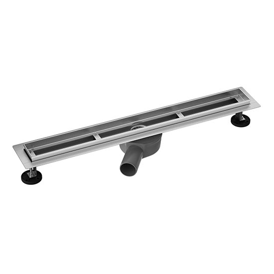 Canalina doccia 75x7,6 cm argento/grigio