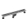 Canalina doccia 75x7,6 cm argento/grigio