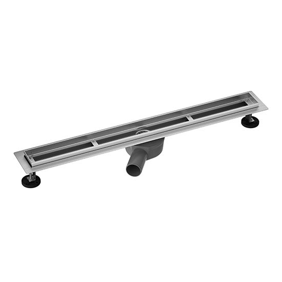 Canalina doccia 85x7,6 cm argento/grigio