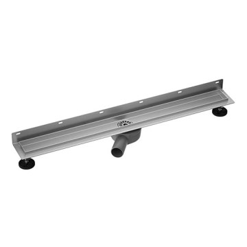 Canalina per doccia 94x10 cm argento/grigio