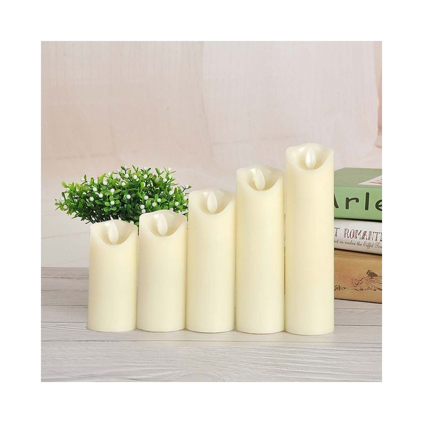 Candela LED/2xAA bianco caldo 17,5 cm