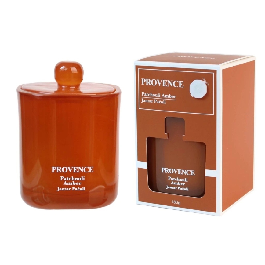 Candela profumata PATCHOULI AMBRA 180 g — fino a 25 ore di combustione