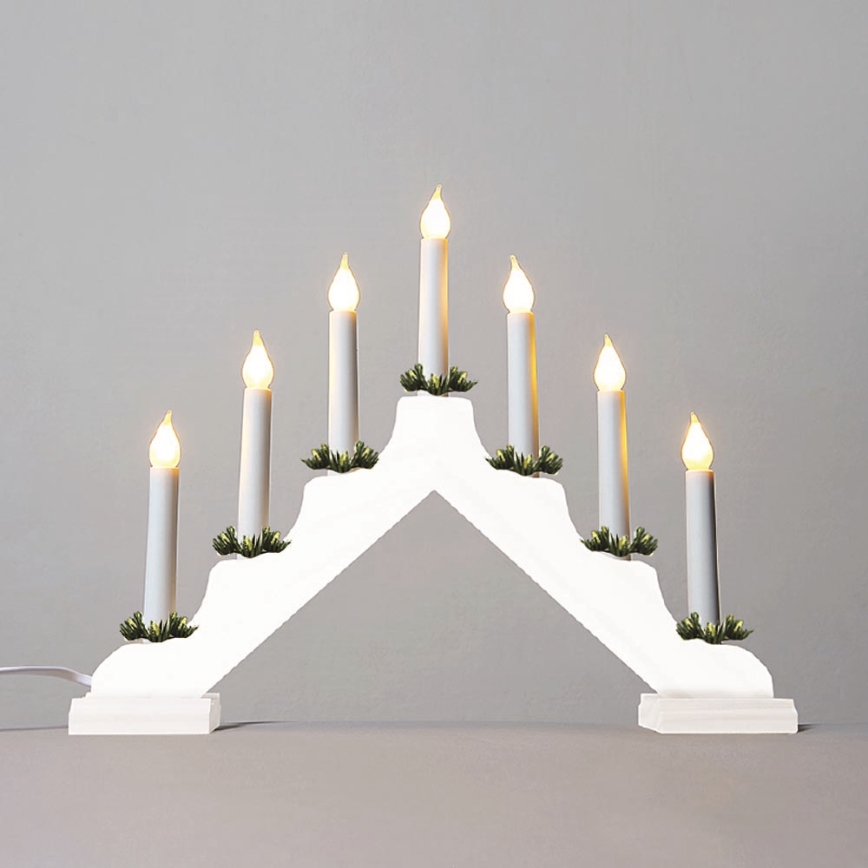Candelabro natalizio FILAMENT 7xE10/0,2W/230V
