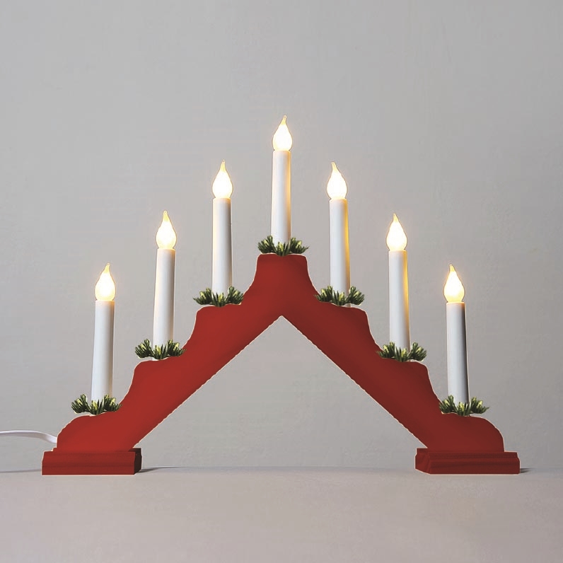 Candelabro natalizio FILAMENT 7xE10/0,2W/230V