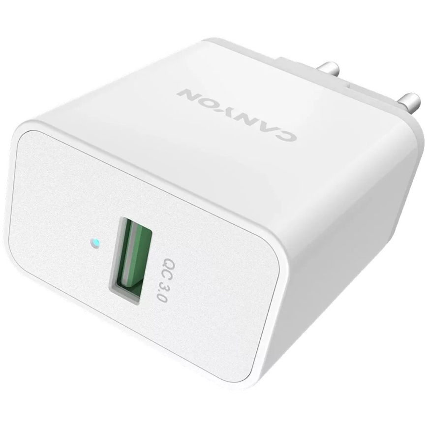 Canyon - Adattatore di ricarica 1xUSB/230V