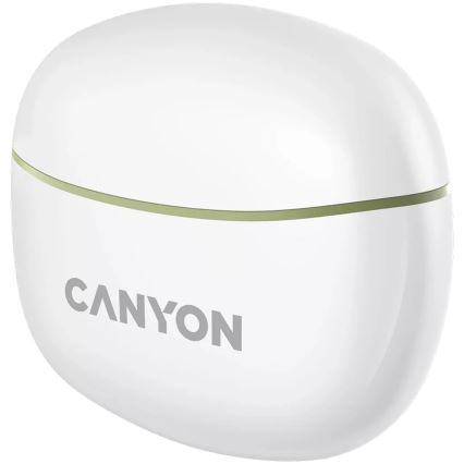 Canyon - Auricolari stereo senza fili True Wireless 500 mAh + 2x 40 mAh bianco/verde