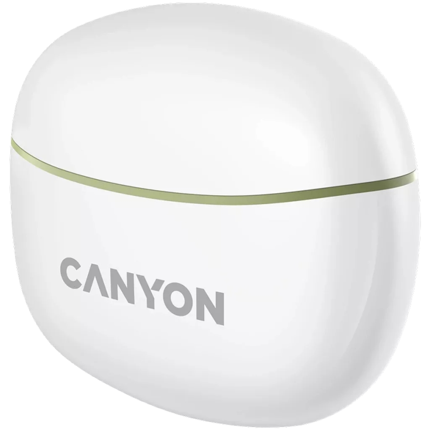 Canyon - Auricolari stereo senza fili True Wireless 500 mAh + 2x 40 mAh bianco/verde