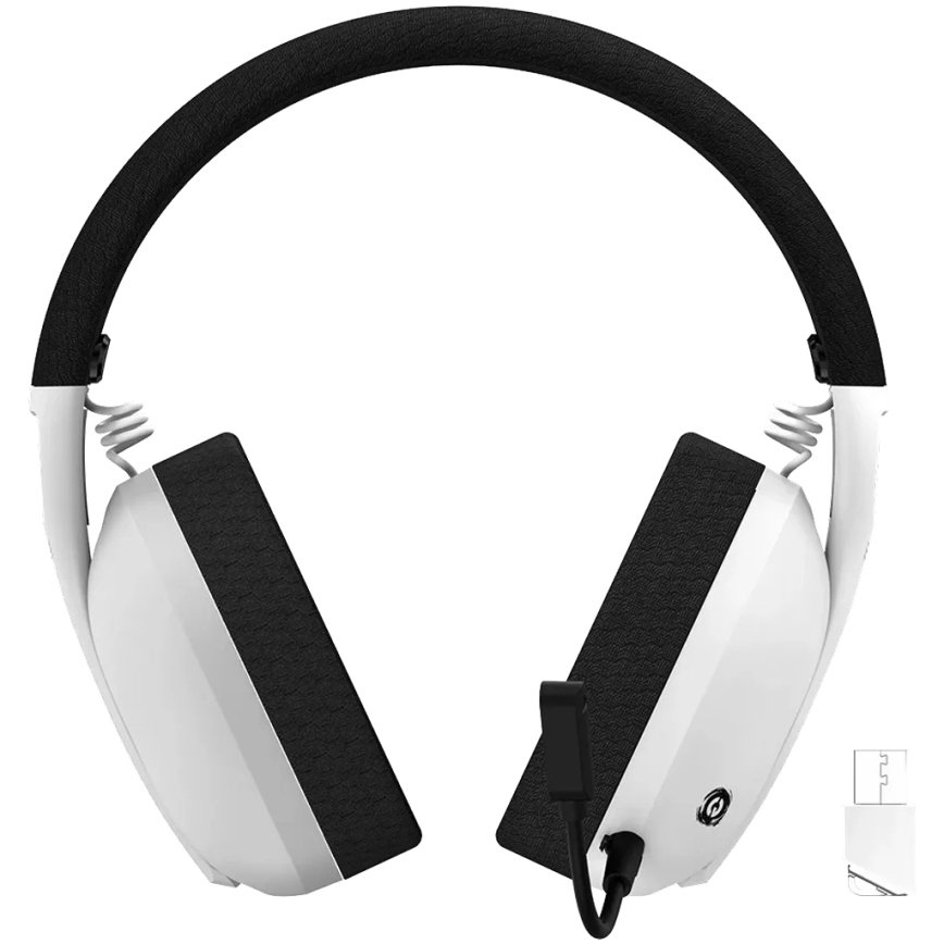 Canyon - Cuffie wireless con microfono 400 mAh bianco