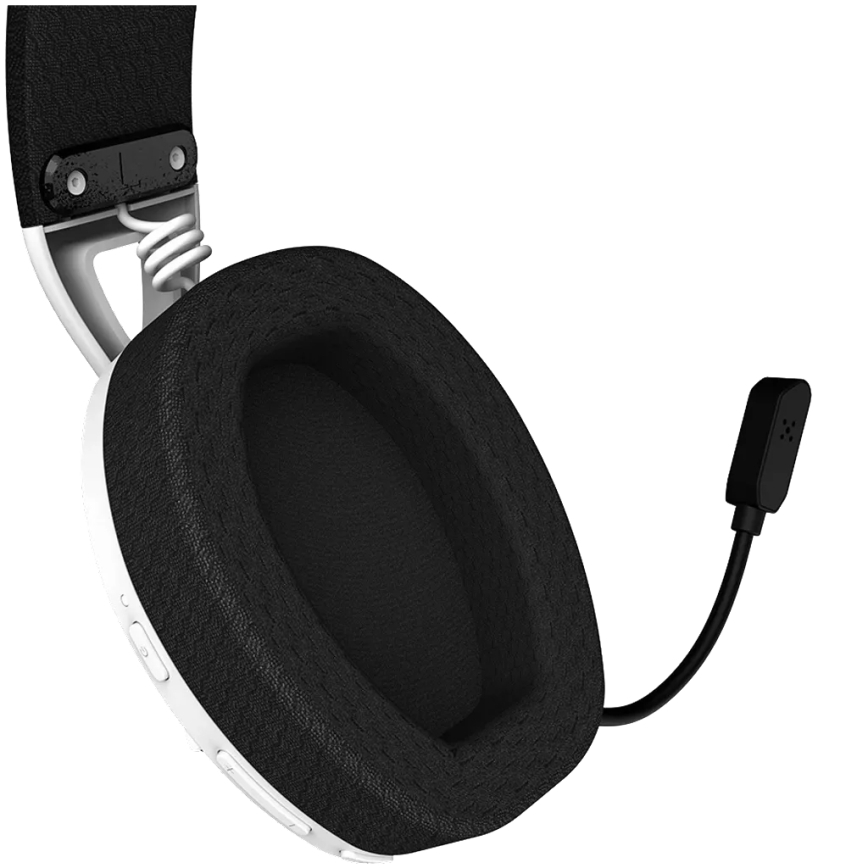 Canyon - Cuffie wireless con microfono 400 mAh bianco