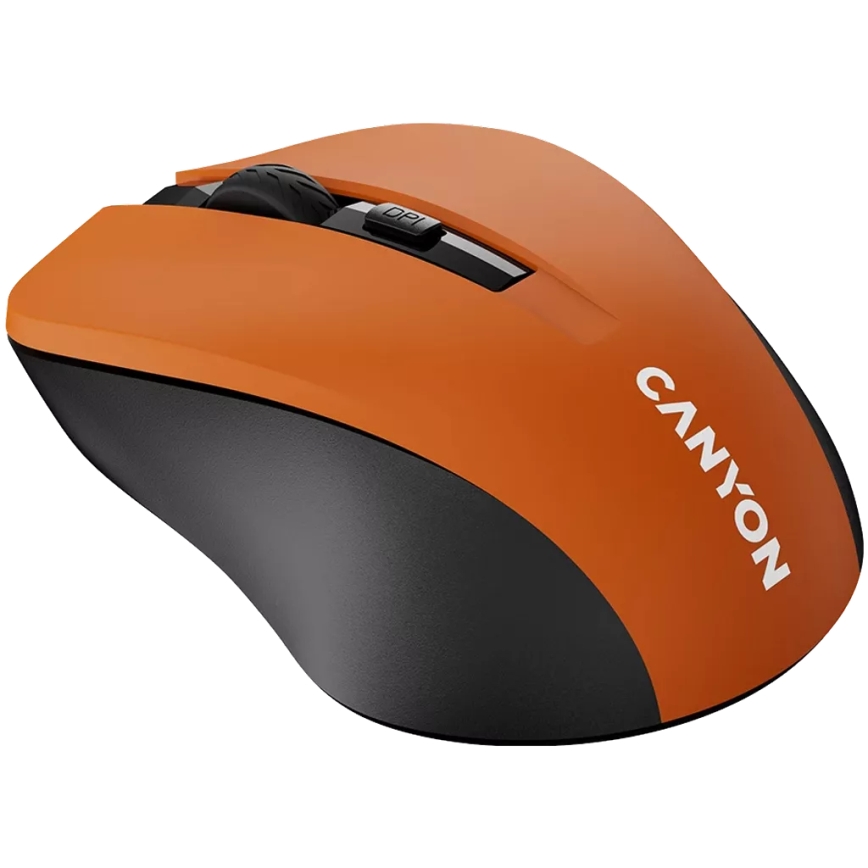 Canyon - Mouse senza fili 800/1000/1200 DPI 2xAAA arancione